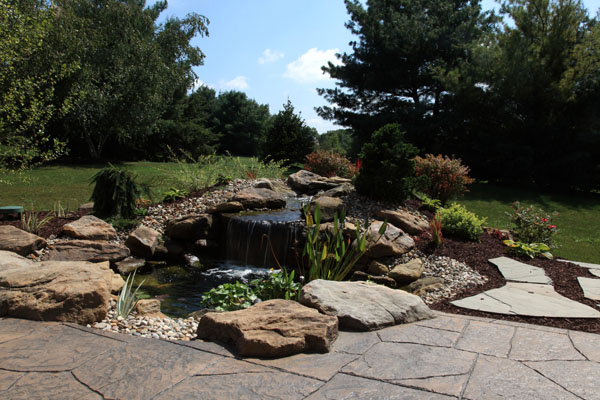 Single Waterfall Into Small Pond